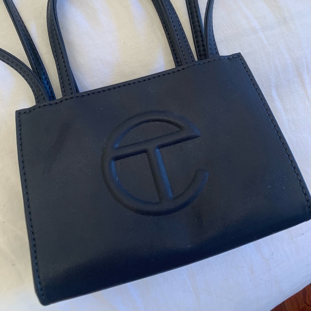 Telfar Small Shopper Navy Blue/ Cobalt